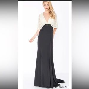 Badgley mischka Pearl embellished gown